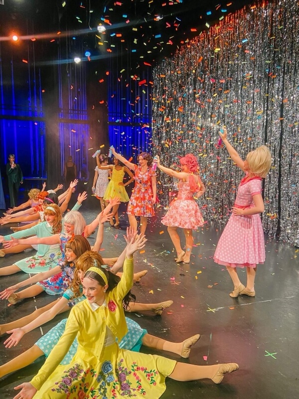 Annual recital performance with dancers on stage