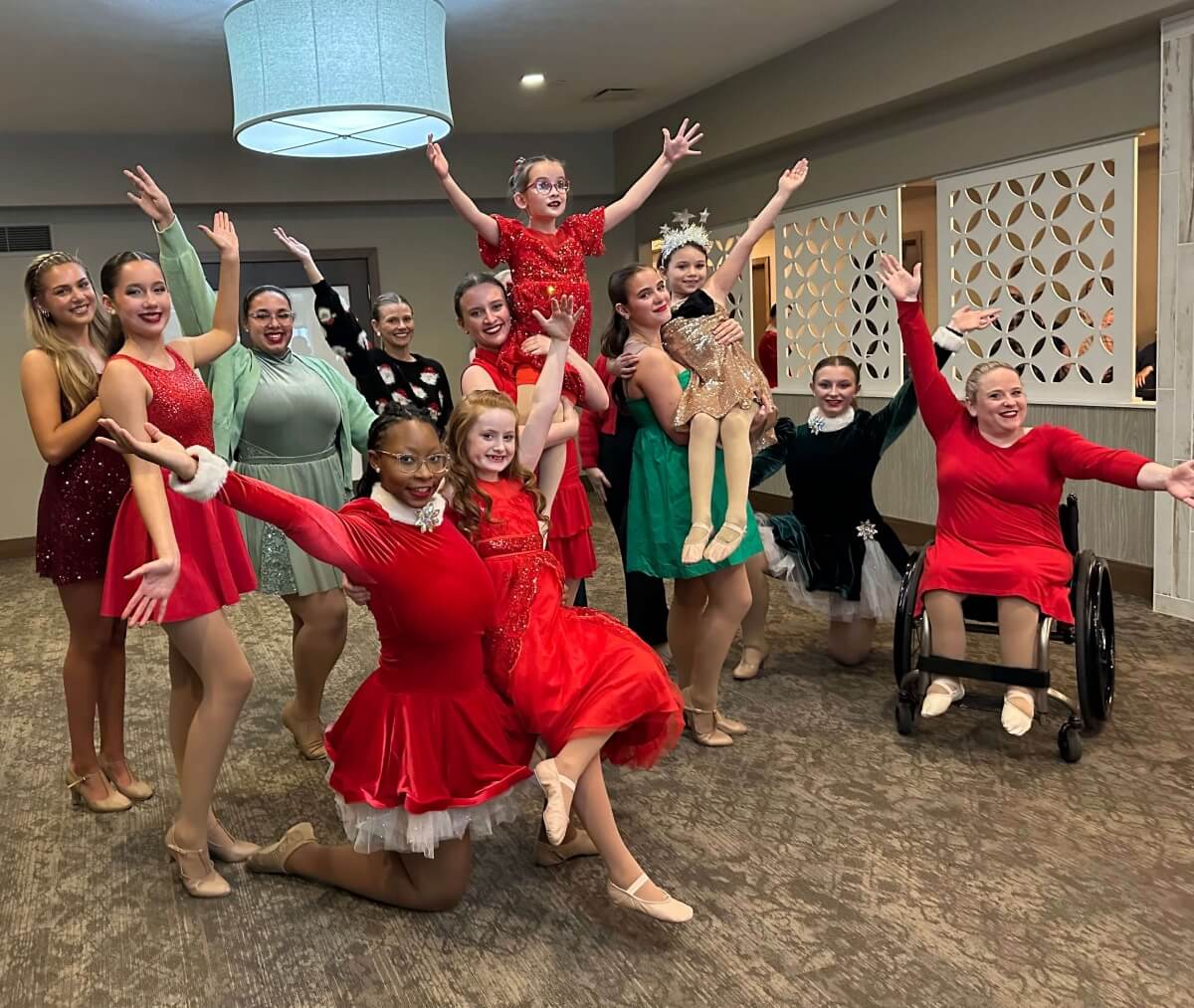 Dancers at a community show